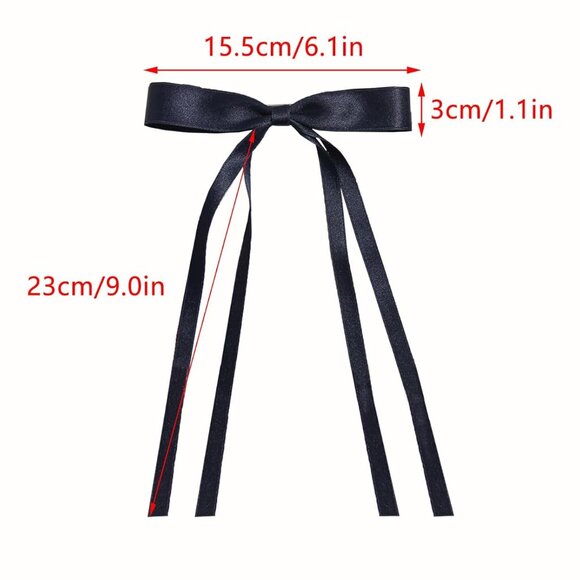 Hair Clips and Barrettes 12pcs Ribbon Tassel Accessories for Women - Picture 6 of 9